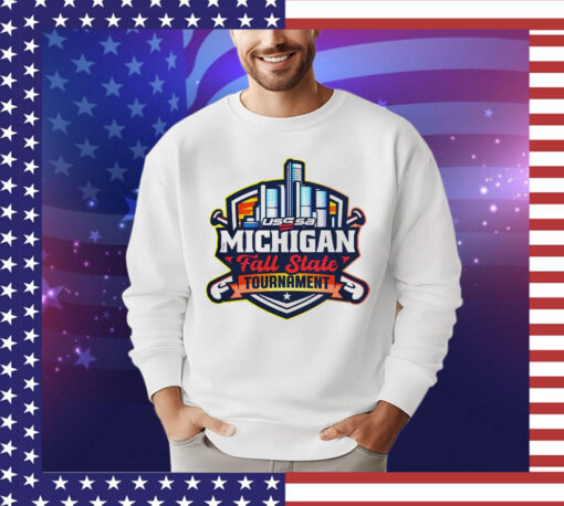 Usssa Michigan Baseball Michigan Fall State Tournament Logo T-shirt