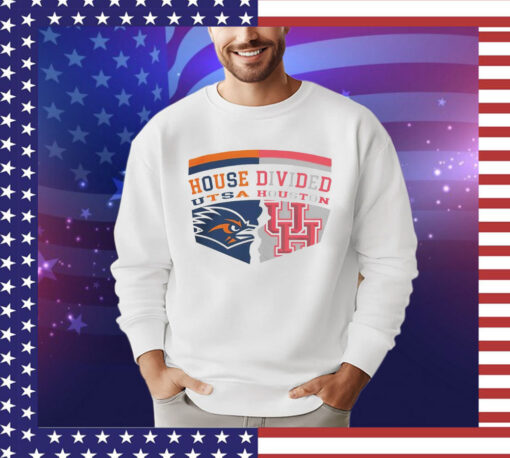 Utsa Roadrunners Vs Houston Cougars House Division Logo 2024 T-shirt