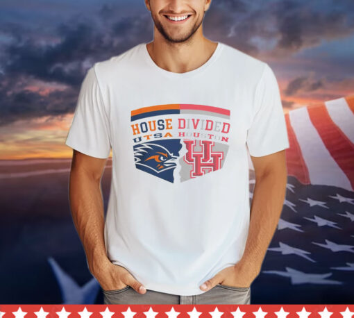 Utsa Roadrunners Vs Houston Cougars House Division Logo 2024 T-shirt