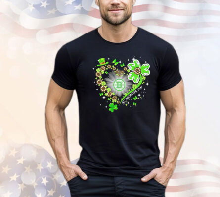 Boston Celtics in heart St Patrick’s Day T-shirt