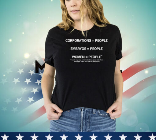Women equal people T-shirt