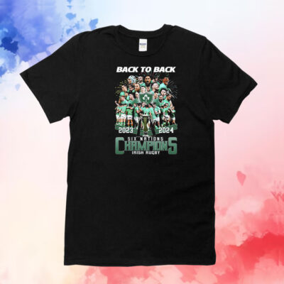 2024 Back To Back Six Nations Champions Irish Rugby T-Shirt