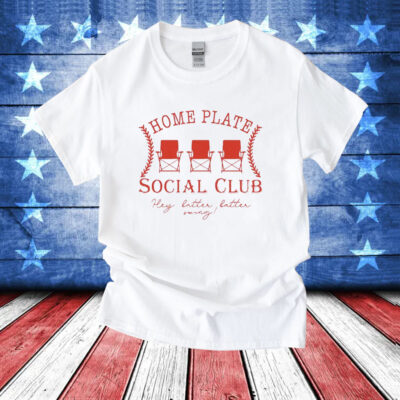 Baseball home plate social club T-Shirt