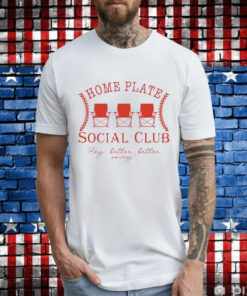 Baseball home plate social club T-Shirt