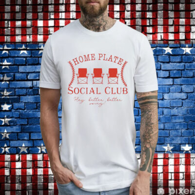 Baseball home plate social club T-Shirt