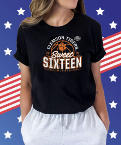 Clemson Tigers 2024 Ncaa Tournament March Madness Sweet Sixteen Defensive Stance Shirt