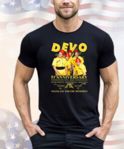 Devo Band 51st Anniversary 1973-2024 Thank You For The Memories Shirt