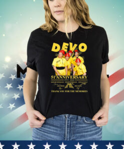 Devo Band 51st Anniversary 1973-2024 Thank You For The Memories Shirt