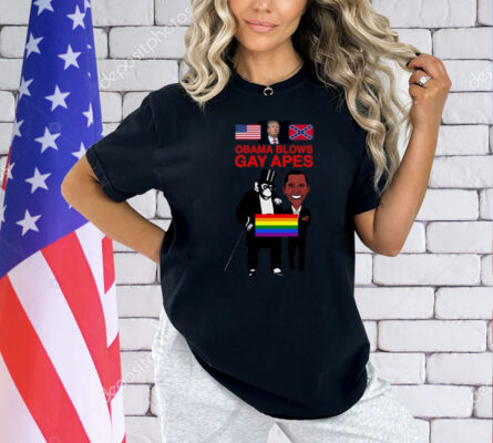 Donald Trump Obama Blows Gay Apes New T-Shirt 