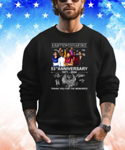 Earth Wind & Fire 53rd Anniversary 1971-2024 Thank You For The Memories Shirt