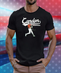 Georgia Baseball Charlie Condon Slugger Swing T-Shirt