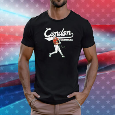 Georgia Baseball Charlie Condon Slugger Swing T-Shirt