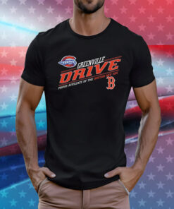 Greenville Drive Diagonal Affiliiate Boston Baseball T-Shirt