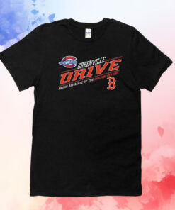 Greenville Drive Diagonal Affiliiate Boston Baseball T-Shirt