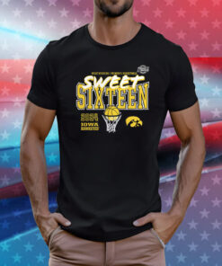 Iowa Hawkeyes 2024 Ncaa Women’s Basketball Tournament March Madness Sweet 16 Fast Break T-Shirt