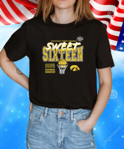 Iowa Hawkeyes 2024 Ncaa Women’s Basketball Tournament March Madness Sweet 16 Fast Break T-Shirt