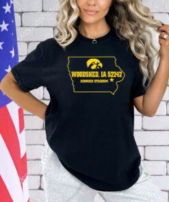 Iowa Women's Basketball Woodshed Ia 52242 Kinnick Stadium T-Shirt