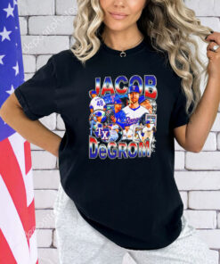 Jacob deGrom Texas Rangers baseball retro T-Shirt