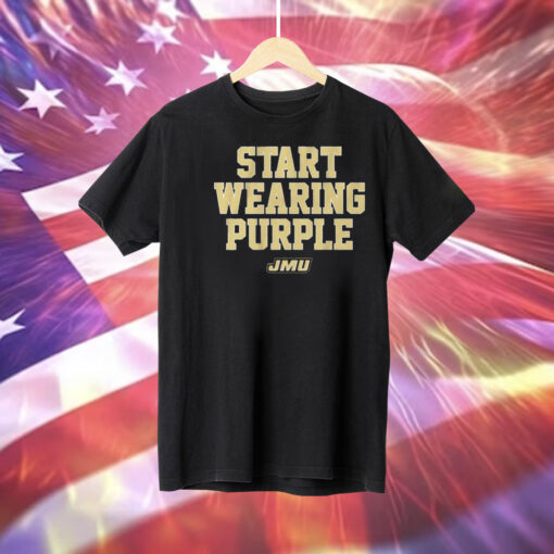 James Madison Dukes start wearing purple Tee Shirt