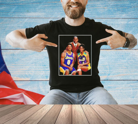 Kobe Bryant Magic Johnson and Lisa Leslie t-shirt