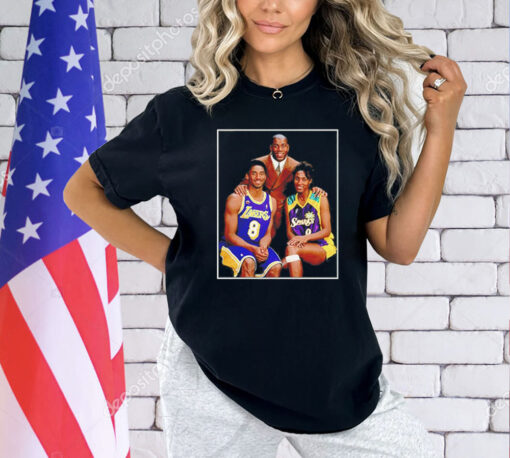 Kobe Bryant Magic Johnson and Lisa Leslie t-shirt