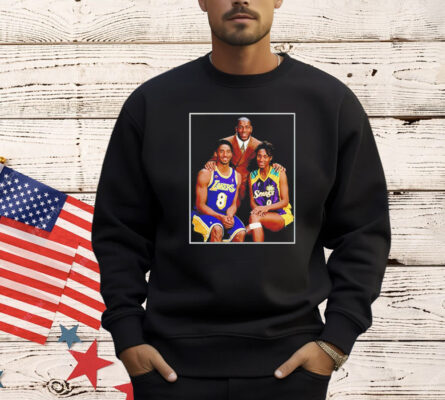 Kobe Bryant Magic Johnson and Lisa Leslie t-shirt