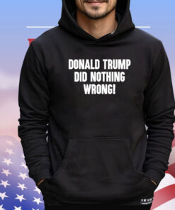 Laura Loomer Donald Trump Did Nothing Wrong Shirt