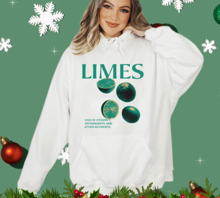 Limes high in vitamin C antioxidants and other nutrients shirt