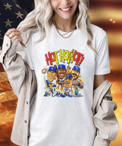 Los Angeles Dodgers hot hot hot caricature vintage T-Shirt