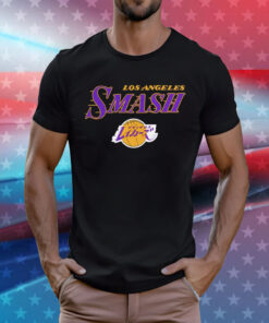 Los Angeles Lakers NBA My Hero Academia All Might Smash T-Shirt