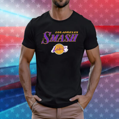 Los Angeles Lakers NBA My Hero Academia All Might Smash T-Shirt