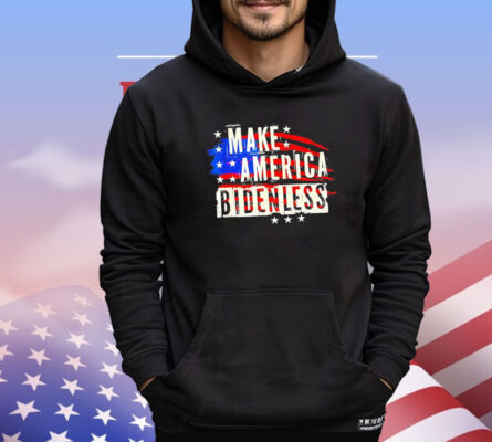 Make America bidenless USA flag Shirt