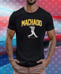 Manny Machado San Diego Padres slugger swing T-Shirt