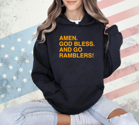 Men’s Amen God Bless and Go Ramblers T-Shirt
