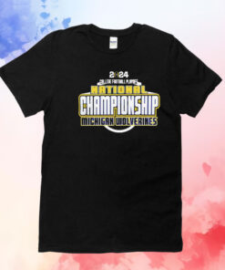 Michigan Wolverines 2024 College Football Playoff National Championship Game T-Shirt