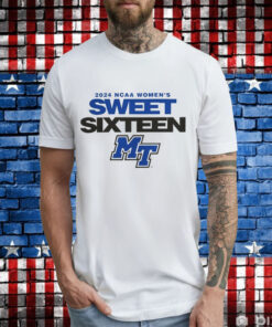 Middle Tennessee Blue Raiders 2024 NCAA Women’s Basketball Sweet 16 T-Shirt