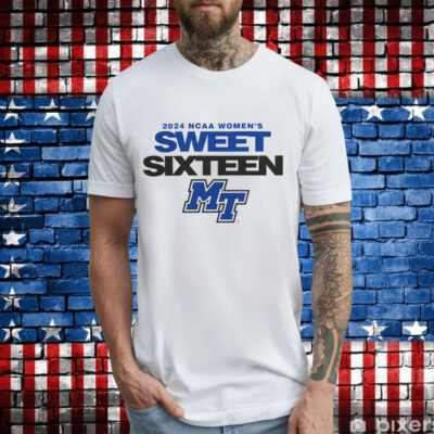 Middle Tennessee Blue Raiders 2024 NCAA Women’s Basketball Sweet 16 T-Shirt