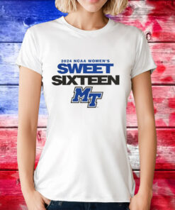 Middle Tennessee Blue Raiders 2024 NCAA Women’s Basketball Sweet 16 T-Shirt