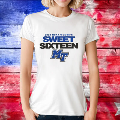 Middle Tennessee Blue Raiders 2024 NCAA Women’s Basketball Sweet 16 T-Shirt