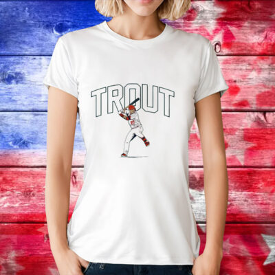 Mike Trout Los Angeles Angels slugger swing T-Shirt