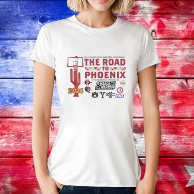 NCAA Division I Men’s Basketball Championship the road to Phoenix 2024 T-Shirt