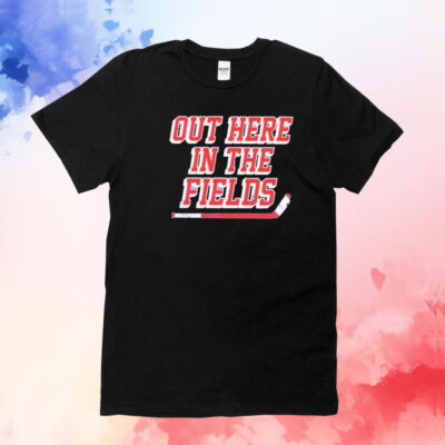 New York Hockey Out Here In The Fields T-Shirt