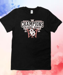 Oklahoma Sooners Crimson 2024 Big 12 Wbb Champions T-Shirt
