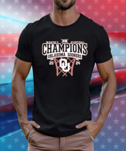 Oklahoma Sooners Crimson 2024 Big 12 Wbb Champions T-Shirt