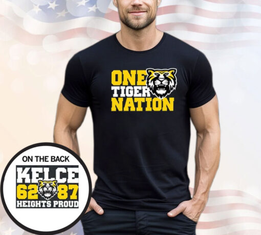 One Tiger Nation Kelce 62-87 Heights Proud Shirt