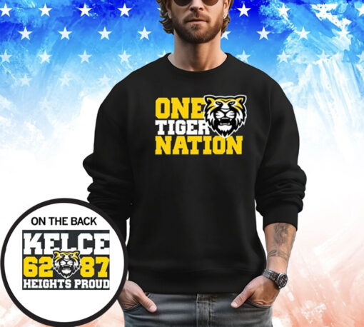 One Tiger Nation Kelce 62-87 Heights Proud Shirt