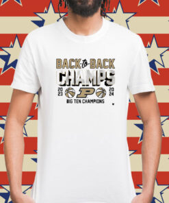 Purdue Basketball Back-To-Back B1g Champs Shirt