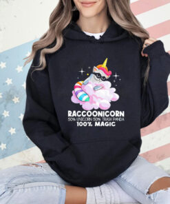 Raccoonicorn 50% unicorn 50% trash panda 100% magic T-Shirt