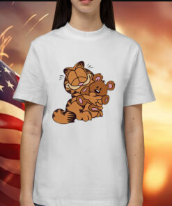 Ranbalt Garfield hug teddy bear Shirt