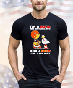 Snoopy I’m a Buckeyes on saturdays and a Browns on sunday shirt